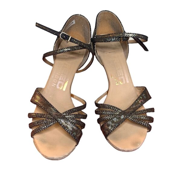 Salsa 💃🏻 Sandal, Freed of London, Glittery Gold 8M - Picture 9 of 11